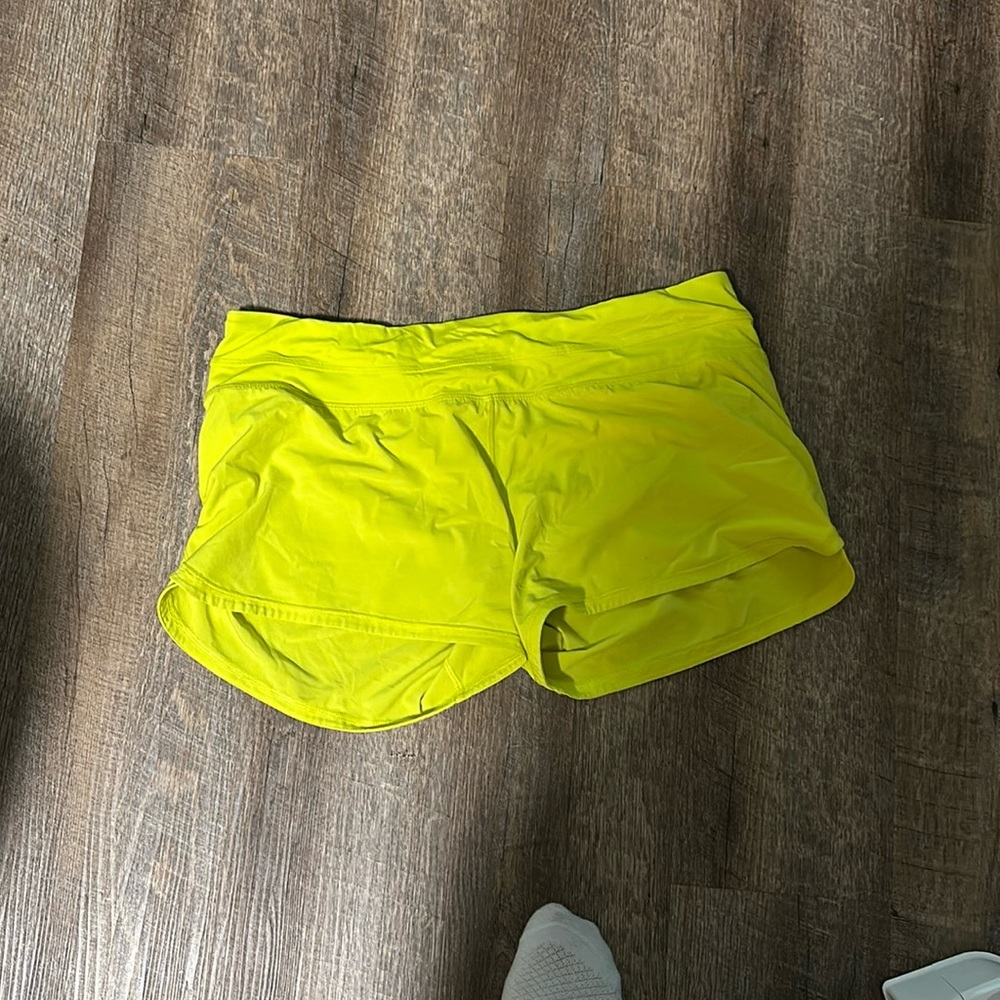 lululemon athletica Yellow Athletic Shorts